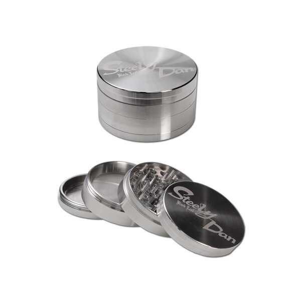Grinder de acero Steely Dan 4 piezas 49 mm con bolsa