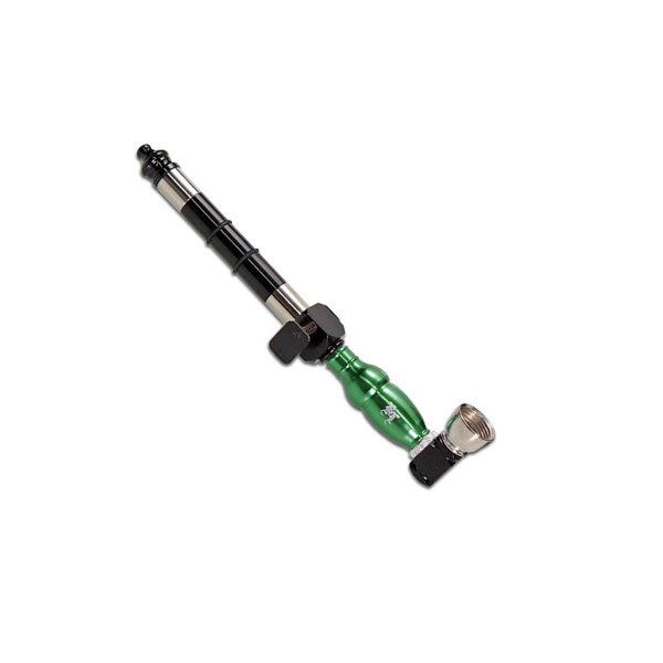 Pipa con cartucho de filtro de carbón activo y adaptador atornillado - Verde