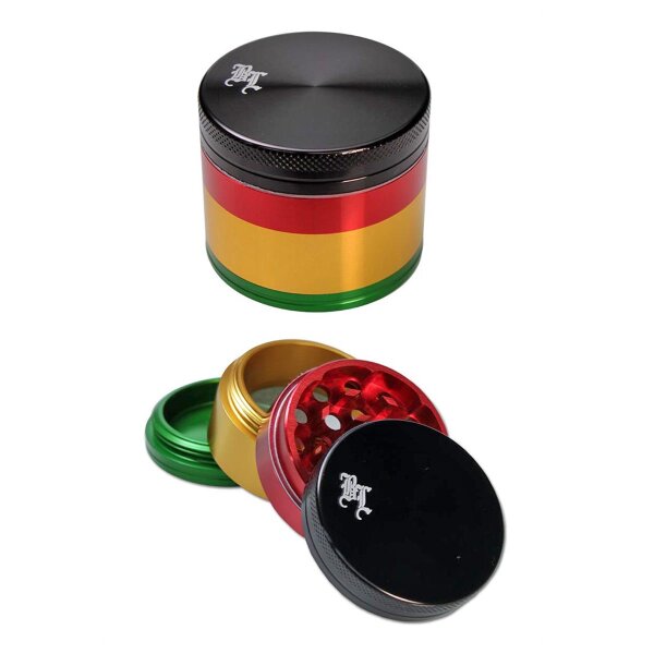 Black Leaf Rasta Grinder de aluminio 4 pzas. 39 mm