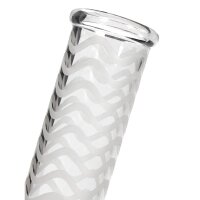 Bong de cristal / Honeycomb 14,5 rosa - brilla en la oscuridad