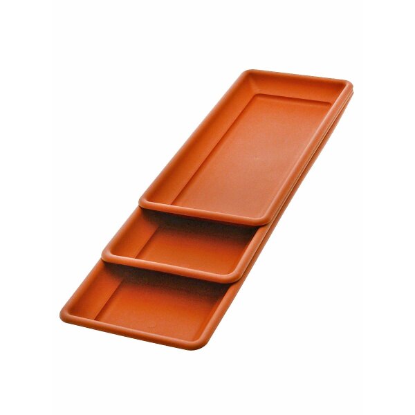 Platillo rectangular, color: terracota