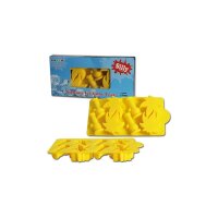 Black Leaf Oil Silly Tray para cubos de hielo en silicona