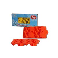 Black Leaf Oil Silly Tray para cubos de hielo en silicona