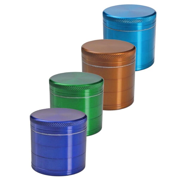 Grinder de aluminio 5 piezas con doble tamiz