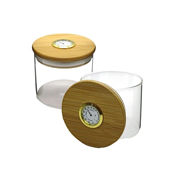 Tarro de vidrio hermético Dank 420 Hygrometer