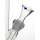 Bong de vidrio Illex base redonda recta 39cm 18,8