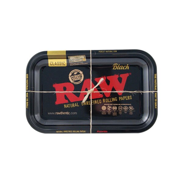 Raw Rolling Tray bandeja de liar  Small Negro