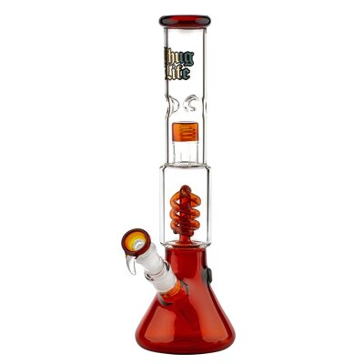 Thug Life OG Bong Percolador 35cm - ámbar
