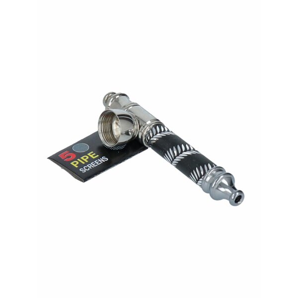 Pipa de acero con tamices 9,5cm