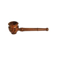 Pipa de palisandro con muescas 9cm