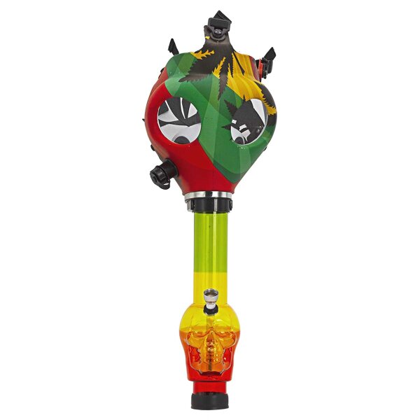 Bong+  máscara de gas  Rasta