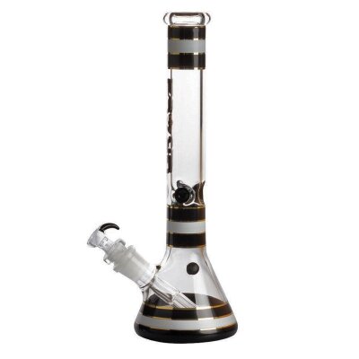 Grace Glass Bong Striped Series - negro