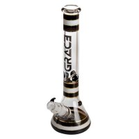 Grace Glass Bong Striped Series - negro