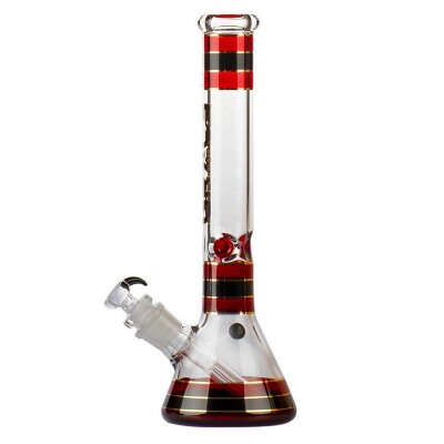 Grace Glass Bong Striped Series - rojo