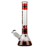 Grace Glass Bong Striped Series - rojo