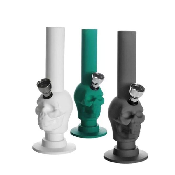 Bong calavera acrílica pequeña 15cm