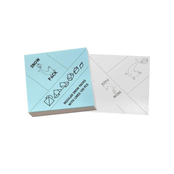 Snow Seals papel 65x65mm 100pcs