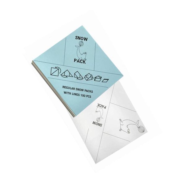 Snow Seals papel 95x95mm 100pcs