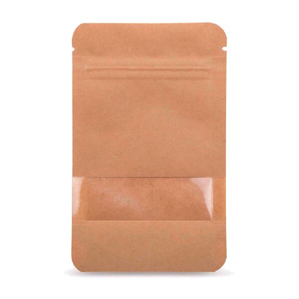 Bolsa de papel kraft con ventana 13 x 22,5cm