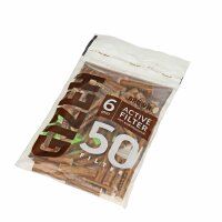 Filtro de carbón activado Gizeh Slim 6 mm Brown