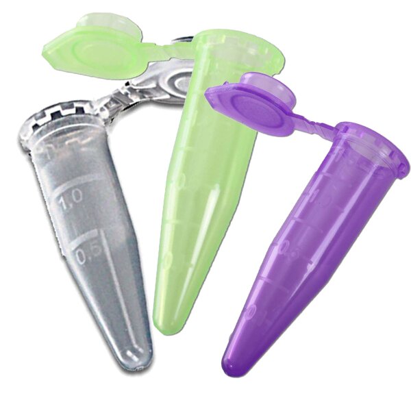 Vial de reacción con tapa y escala 1,5 ml