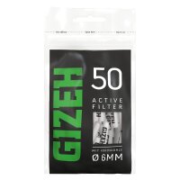 Filtro de carbón activado Gizeh Slim 6 mm Black