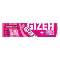 Gizeh Pink King Size Silm + 16 activated charcoal filters