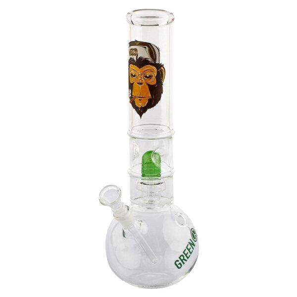 Bong Monkey Greenline con percusor de cúpula.
