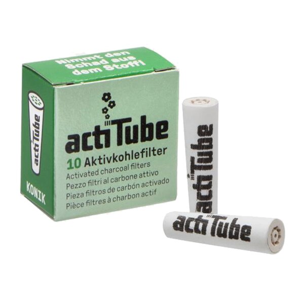 actiTube KONIK Filtro de Carbón Activado Extra Slim 10x