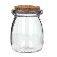 Tarro de almacenamiento con corcho 90ml