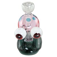 Black Leaf bong de vidrio Snail