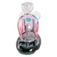Black Leaf bong de vidrio Snail