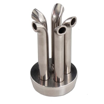Hoja Negra Ola de Metal 38 cm Cilindro