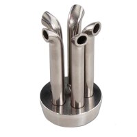 Hoja Negra Ola de Metal 38 cm Cilindro