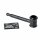 Pipa de mano de metal - 10 cm negro