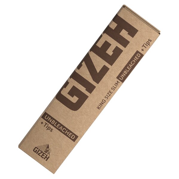 Gizeh Sin Blanquear King Size Slim + Tips
