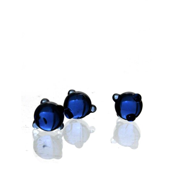 Rejilla de cristal "Mina marina" - 12,5 mm azul