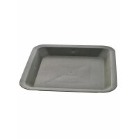 Platillo cuadrado para floreros, negro, 33,5 x 33,5 cm