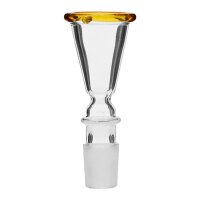 Cazoleta de cristal embudo con borde 18.8 amarillo