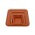 Platillo cuadrado para floreros, terracota