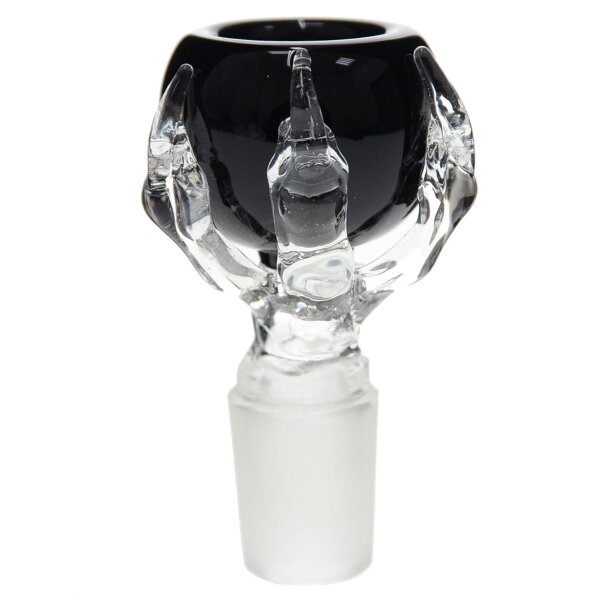 Cazoleta de vidrio con garra 18,8 negro
