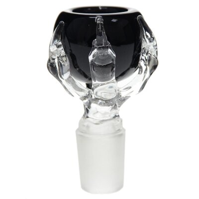 Cazoleta de vidrio con garra 18,8 negro