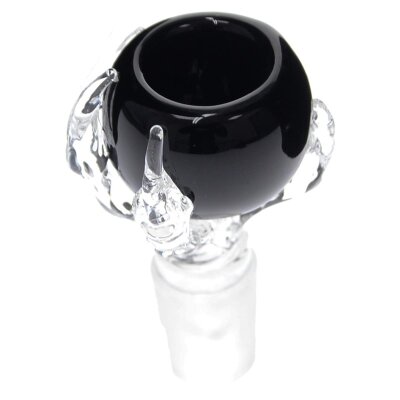 Cazoleta de vidrio con garra 18,8 negro