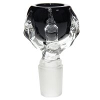 Cazoleta de vidrio con garra 18,8 negro