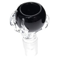 Cazoleta de vidrio con garra 18,8 negro