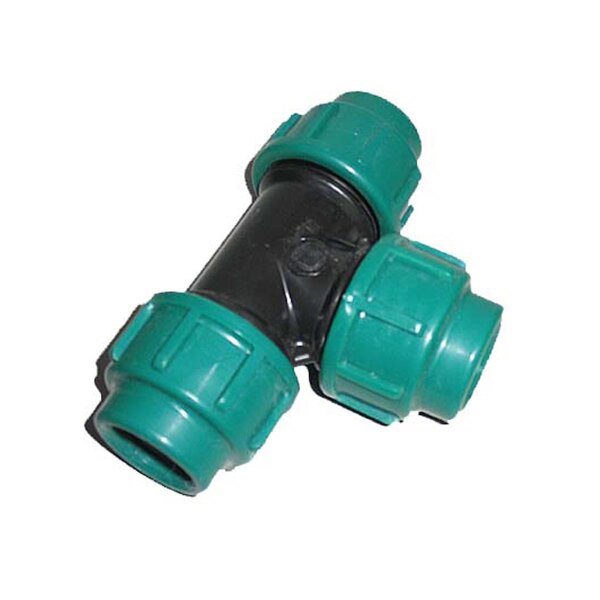 PE Conector de tubo forma de T, 25 mm