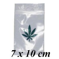 100 bolsas autocierre hierba - 7x10 cm
