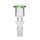 Cazoleta de cristal cilindro con borde verde 14.5