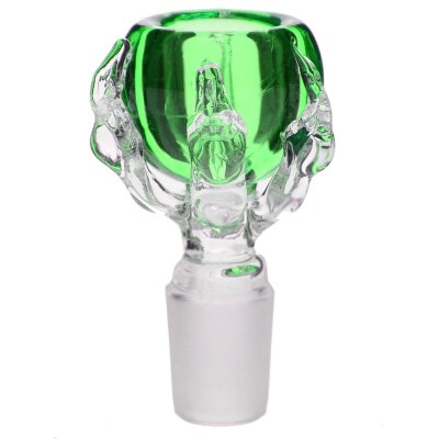 Cazoleta de vidrio con garra 18,8 verde