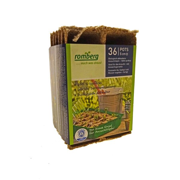 Macetas de cultivo Romberg 5cm - 36 piezas